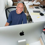 Martin Smith in his studio in London 2016
